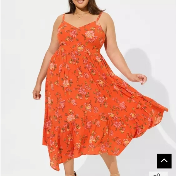 Maxi Tiered Hanky Hem Dress NWT! - Picture 4 of 4